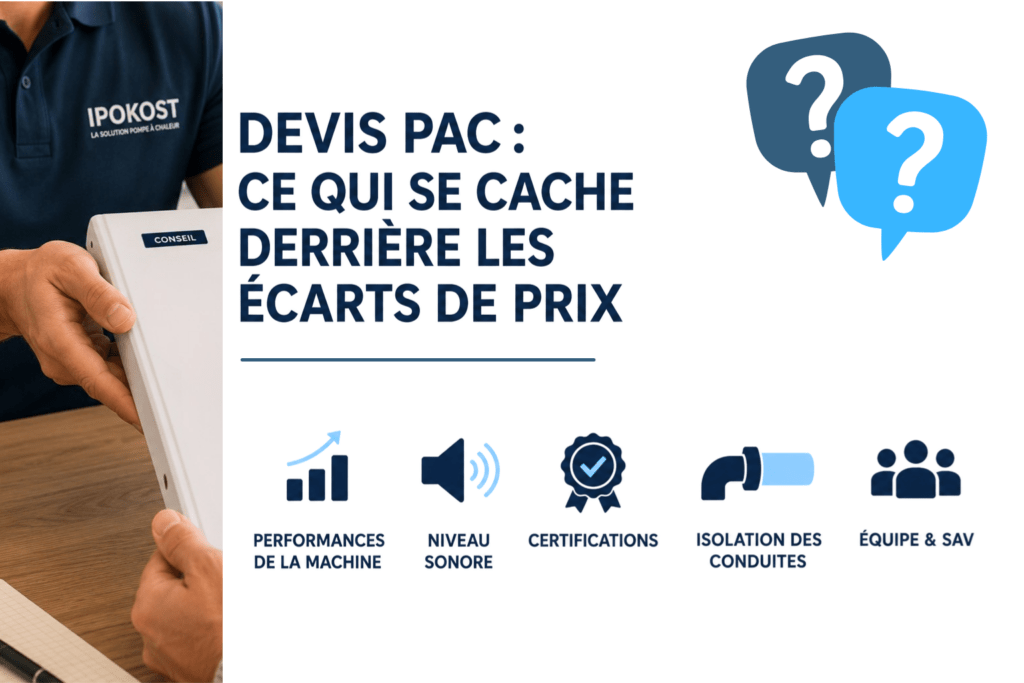 IPOKOST, spécialiste de la PAC en Suisse explique comment choisir la meilleure offre de pompe à chaleur.